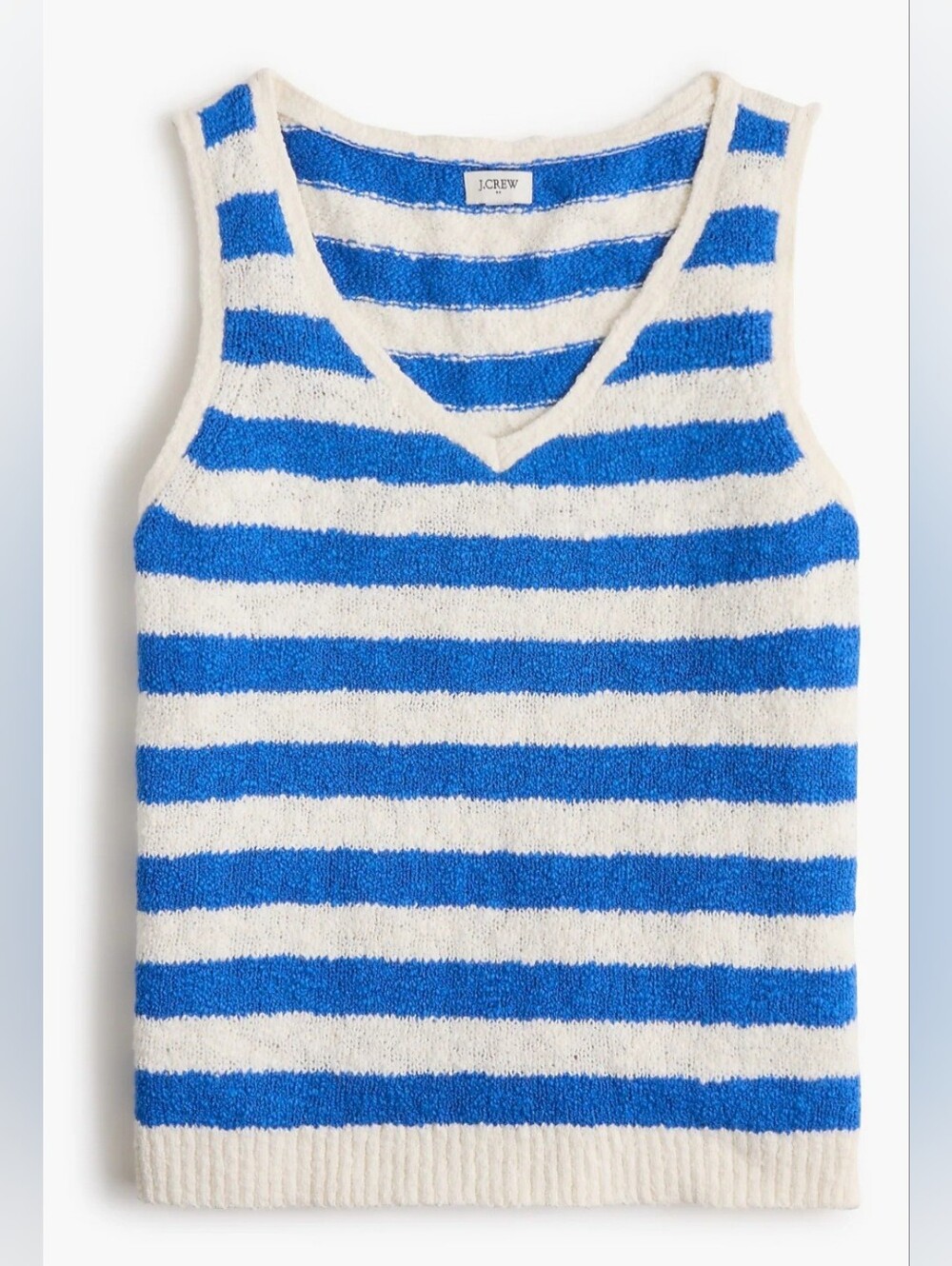 NWT J. CREW Slub Striped Sweater Tank